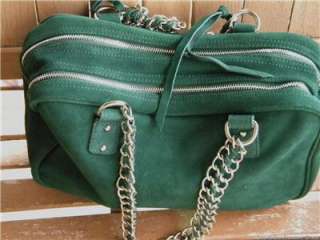 Avon Genuine Suede Chain Satchel Hand Bag Purse Fantasic 094000651096 