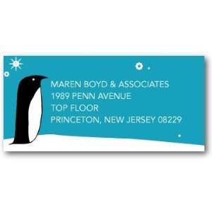  Business Holiday Address Labels   Penguin Family By 