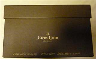 BNIB John Lobb Saint Crepin Size 10.5E Last 8000 Dark Brown Suede 