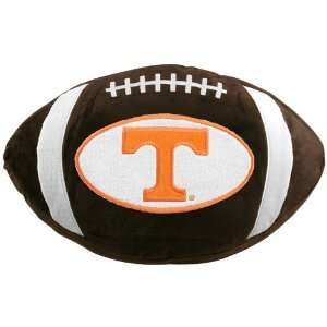  Tennessee Volunteers 19 Brown Team Logo Football Pillow 