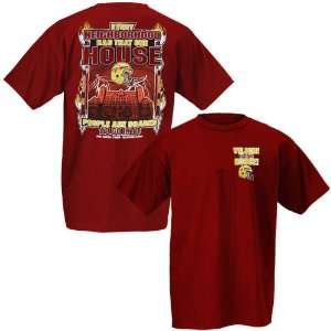  Florida State Seminoles (FSU) Garnet Scary House T shirt 