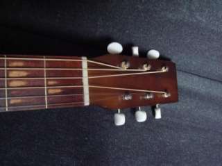 Vintage Harmony Acoustic Parlor Guitar w/ Case  