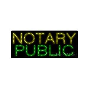  Notary Public Outdoor LED Sign 13 x 32: Sports & Outdoors