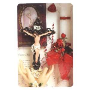 Confirmation Gift Set   Girl   Rosary   CNB Candle   Keepsake   New 