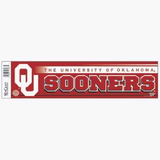 Oklahoma Sooners Bumper Sticker / Decal Strip *SALE 