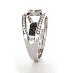14k Gold 1ct TDW Black and White Diamond Engagement Ring (I J, I2 I3 