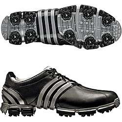 Adidas Tour 360 3.0 Mens Black/ Silver Golf Shoes  