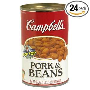 Campbells Pork & Beans, 15.75 Ounce Can (Pack of 24)  