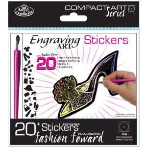    Engraving Art Stickers Fashion Forward Holographic