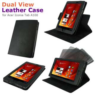   Leather Folio Case Stand Cover for Acer Iconia Tab A100 7 Inch  