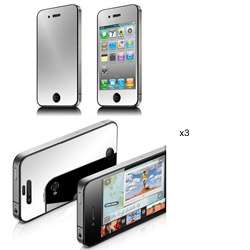 Premium iPhone 4/ 4S Mirror Screen Protector (Pack of 3)  Overstock 