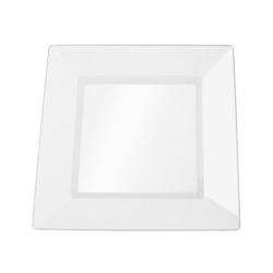 SilverEdge Clear 8 inch Square Plastic Plates (Set of 10)  Overstock 