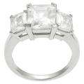 Tressa Silvertone Emerald cut Cubic Zirconia Ring MSRP: $ 