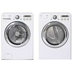 LG Front load White Washer and Gas Dryer Combo (Refurbished 