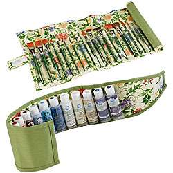 Donna Dewberry One Stroke Wildflower Brush/ Paint Roll up Cases 