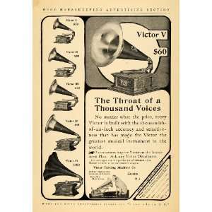  1906 Ad Victor Talking Machine Nipper Phonograph Models 