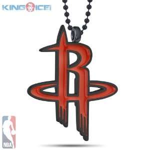  Official NBA Houston Rockets Medallion Necklace: Jewelry