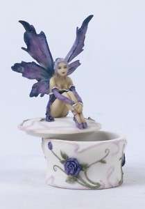 AMY BROWN BALLET FAIRY COLLECTOR JEWELRY BOX STATUE  