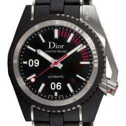   Mens Chiffre Rouge Rubber Steel Automatic Watch  