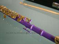 Piccolo   Sparkling Purple Color with Gold Keys  