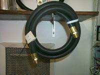 GAS PUMP HOSE NEW RUBBER 3/4 IN X 8FT. BRASS ENDS  