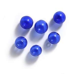   Round Beads 13mm Cobalt Blue Bubbles (6): Arts, Crafts & Sewing
