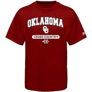   Oklahoma Sooners Crimson Cross Country T shirt
