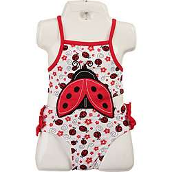 FINAL SALE Bon Bebe Infant Girls Ladybug Swimsuit  Overstock
