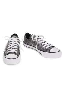 NEW Converse Low All Star Sneaker Skate Shoe Black Sparkle Glitter 