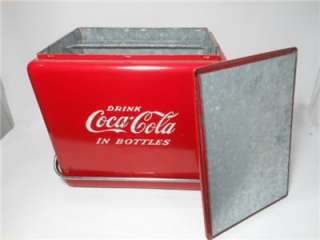 Vintage Coca Cola Picnic Cooler by Progress Refrig Co. Excellent 