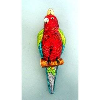 Tropical Beach Bird Parrot Christmas Holiday Ornament