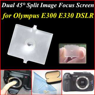 Dual 45° Split Image Focus Screen for Olympus E300 E330  