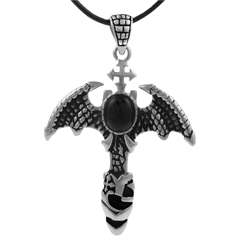 Stainless Steel Gothic Cross Necklace  