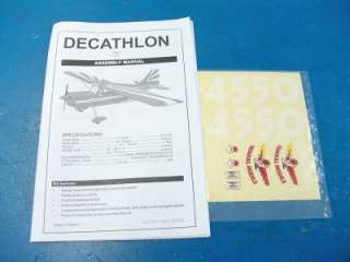 Seagull Decathlon 40 ARF R/C RC Airplane Kit INCOMPLETE SEA2075 .40 