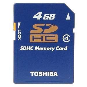  Toshiba 4GB High Speed SDHC Memory Card: Electronics