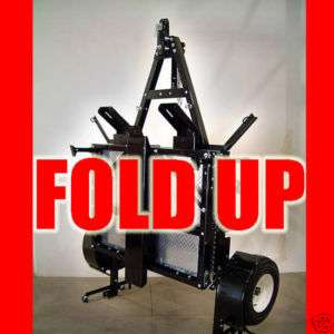 Folding Stand FOLD Up Single Rail Ramp Motorcycle Trailer Kit  