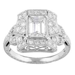   2ct TDW Emerald cut Diamond Engagement Ring (I, VS2)  Overstock