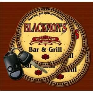  BLACKMONS Family Name Bar & Grill Coasters Kitchen 