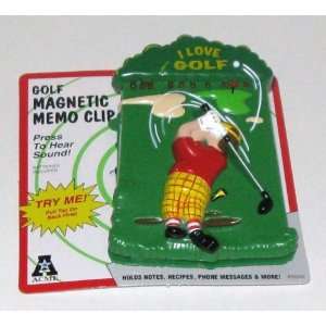    Collectible/Novelty Golf Sound Magnetic Memo Clip: Office Products