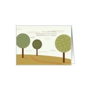  60th Birthday   green landscape Card Toys & Games
