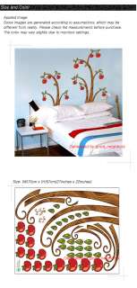 Apple Tree Removable Instant Wall Sticker Decal ECO18  
