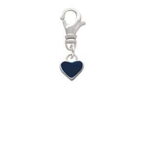  Mini 2 Sided Blue Heart Clip On Charm Arts, Crafts 