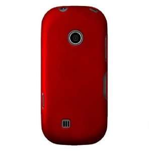  LG Cosmos 2 Rubberized Hard Case Cover   Red