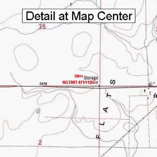  USGS Topographic Quadrangle Map   Ulm, Montana (Folded 