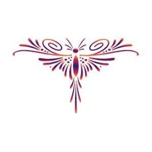  Tattoo Stencil   Tribal Butterfly   #399 Health 