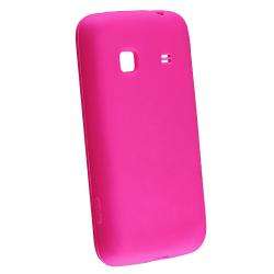 Hot Pink Silicone Skin Case for Samsung Galaxy Prevail M820 