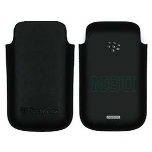 Michigan State MSU on BlackBerry Leather Pocket Case  