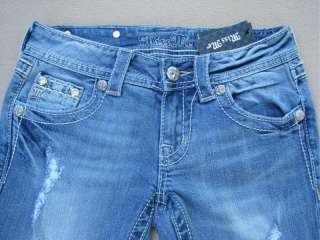 New Miss Me Jeans Style # JP5443B3 Bootcut Lowrise Stretch Size 29 