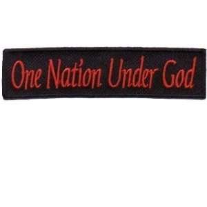  One Nation Under God Christian Biker Nice Vest Patch 
