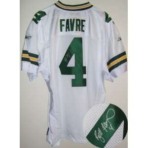  Brett Favre Signed Reebok Packers Authentic Jersey: Sports 
